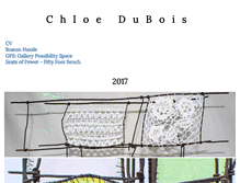 Tablet Screenshot of chloedubois.com